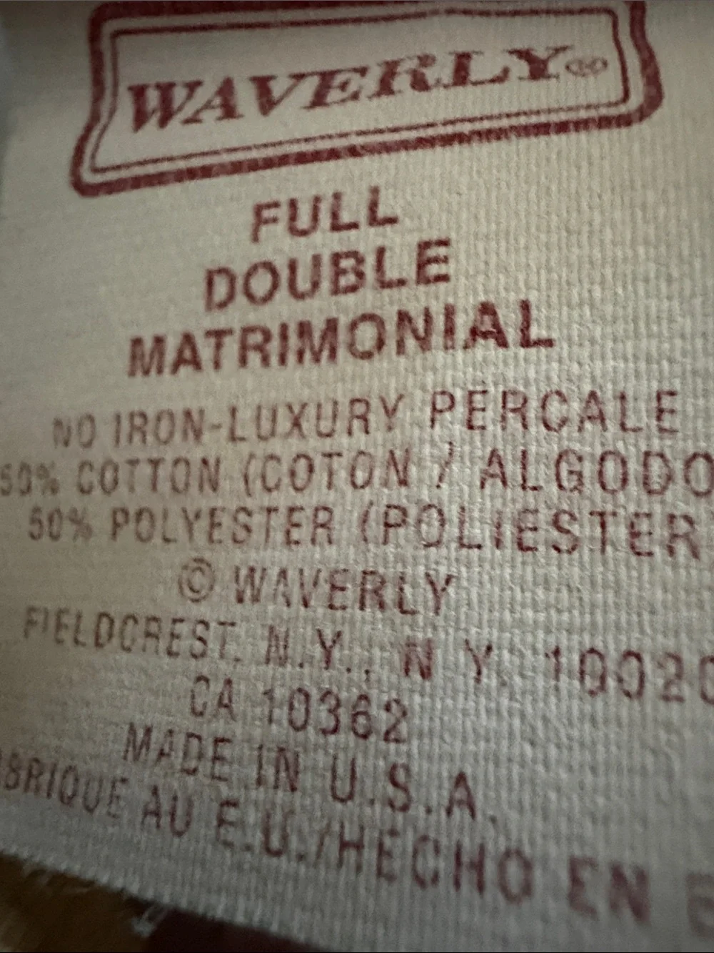 Waverly vintage close up